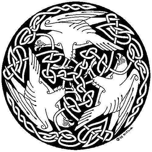Falcon / Hawk, Knotwork