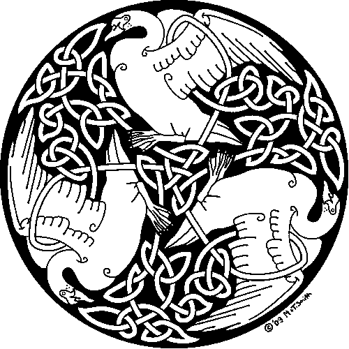 Swan, Knotwork
